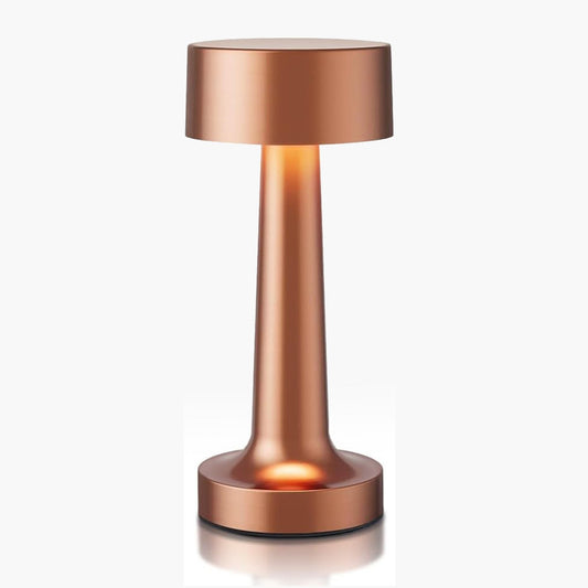 Touch Table Lamp - Metal Table Lamp | Modern Desk Lamp | Rose Gold Table Lamp | Bedroom Lighting