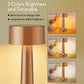 Touch Table Lamp - Metal Table Lamp | Modern Desk Lamp | Rose Gold Table Lamp | Bedroom Lighting